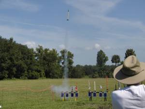 Estes Helicat in Flight